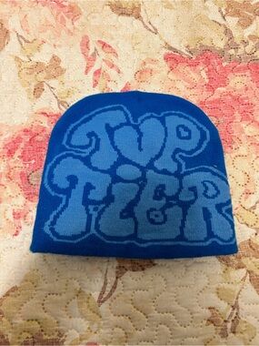 SHEIN Blue Graphic Knit Beanie
